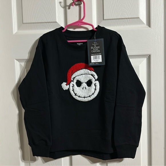Disney Other - NWT Girls The Nightmare Before Christmas Jack Skellington Sweatshirt Sz 8 Medium